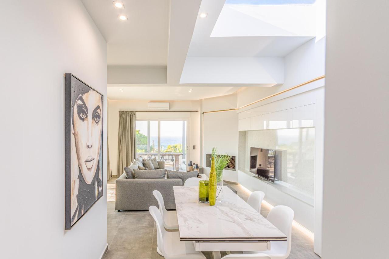 הרסוניסוס Queen'S Gem Luxury Villa - Heated Jacuzzi & Pool מראה חיצוני תמונה